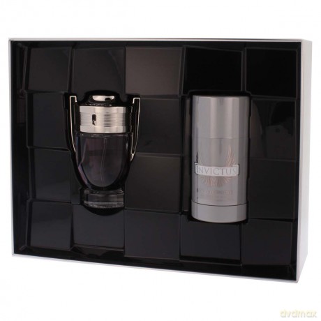 Paco Rabanne Invictus Zestaw - woda toaletowa 50 ml spray + dezodorant 75 ml sztyft