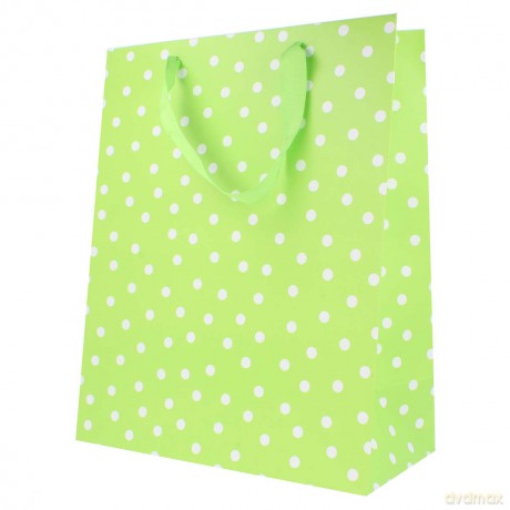 Torba 36x32x12,5 - groszki zielona
