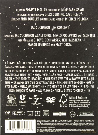 Jack Johnson: En Concert (Digipack) [DVD]