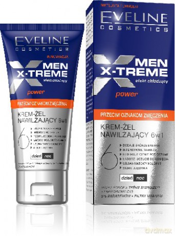 Eveline Men X-Treme 6w1 Krem-żel nawilżający na dzień i noc 50ml