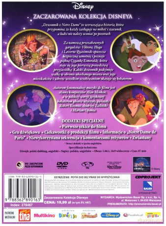 Dzwonnik z Notre Dame (Disney) (booklet) [DVD]