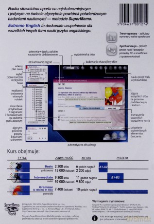 Extreme English. Słownictwo angielskie i gramatyka [PROGRAM PC]