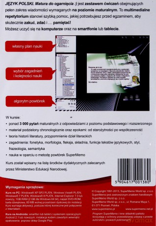 Język polski. Matura do ogarnięcia [PROGRAM PC]