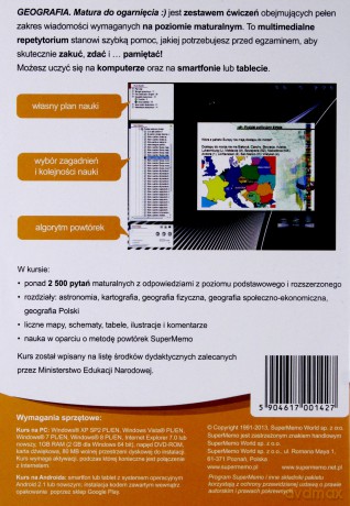 Geografia. Matura do ogarnięcia [PROGRAM PC]