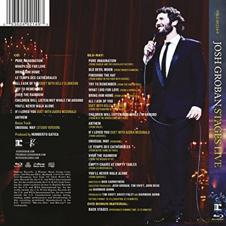 Josh Groban: Stages Live [CD]+[Blu-Ray]