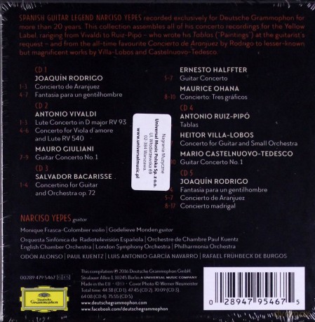 Narciso Yepes: The Complete Concerto Recordings [5CD]