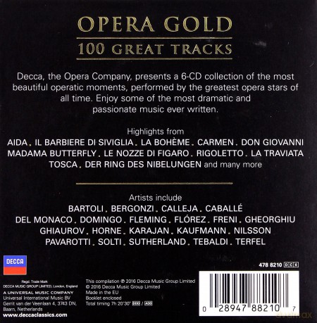 Opera Gold 100 Great Tracks [6CD]
