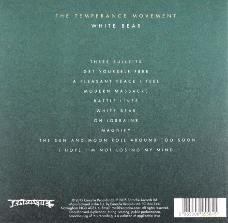 The Temperance Movement: White Bear (digipack) [CD]