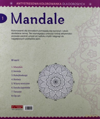 Antystresowa kolorowanka dla dorosłych. Mandale [KSIĄŻKA]