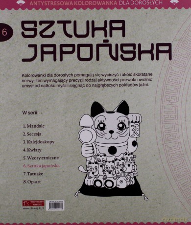 Antystresowa kolorowanka dla dorosłych. Sztuka japońska [KSIĄŻKA]