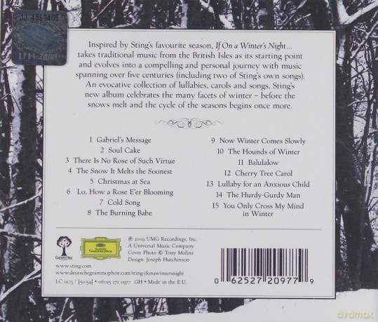 Sting: If On A Winter's Night (Polska Cena !!!) [CD]