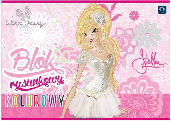 Blok rysunkowy kolorowy A4/20K Winx (10 szt.)