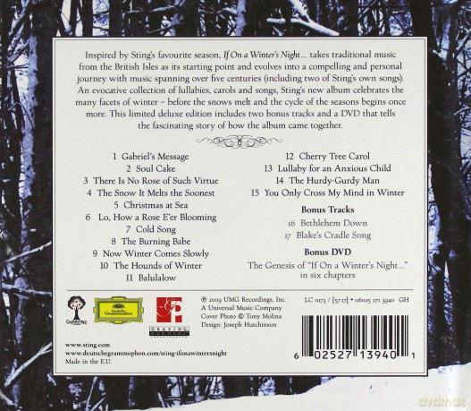 Sting: If On A Winter's Night Limited Edition (digibook) [CD]+[DVD]