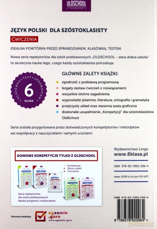 Język polski dla szóstoklasisty ćwiczenia - Sylwia Stolarczyk [KSIĄŻKA]