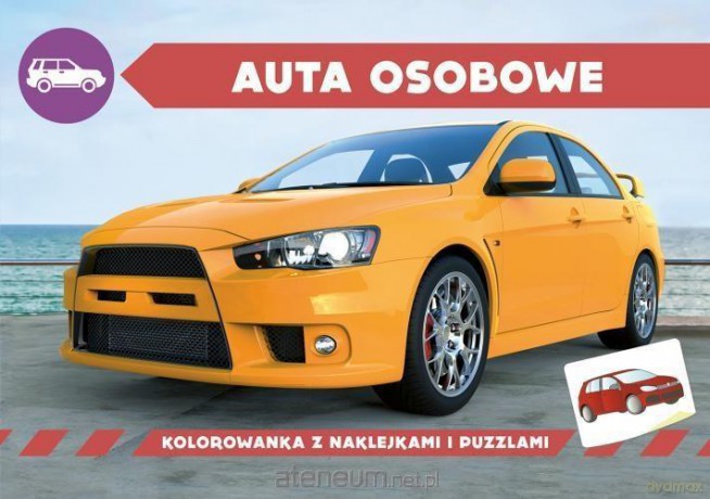 Kolorowanka z naklejkami. Auta osobowe [KSIĄŻKA]