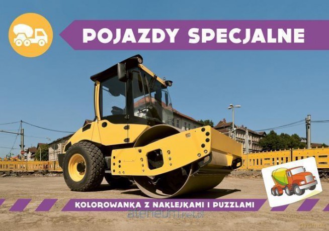 Kolorowanka z naklejkami. Pojazdy specjalne [KSIĄŻKA]