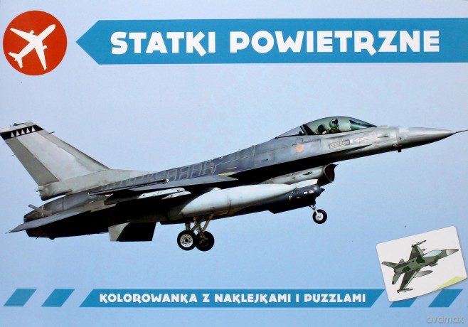 Kolorowanka z naklejkami. Statki powietrzne [KSIĄŻKA]