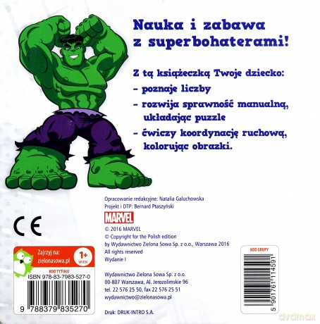 Książka z puzzlami i kolorowankami. Liczby [KSIĄŻKA]