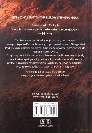Mroczna Połowa - Stephen King [KSIĄŻKA]