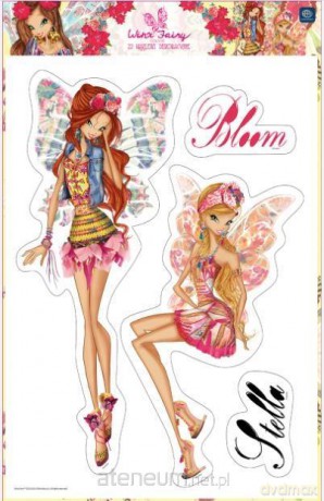 Naklejki dekoracyjne A3 4 ark. Winx