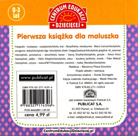 Pierwsza książka dla maluszka. Owoce [KSIĄŻKA]