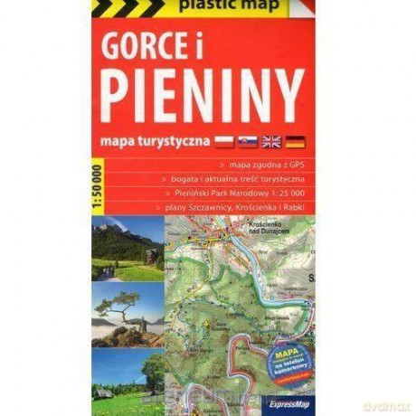 Plastic map Gorce i Pieniny 1:50 000