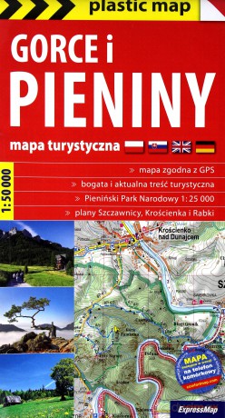 Plastic map Gorce i Pieniny 1:50 000