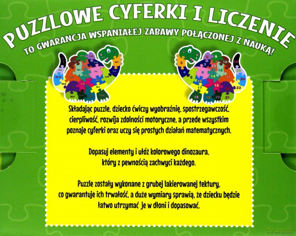Puzzle dwustronne - Dinozaur [PUZZLE]