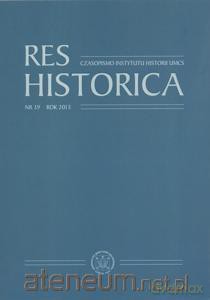 Res Historica (Tom 39) - Dariusz Słapek [KSIĄŻKA]