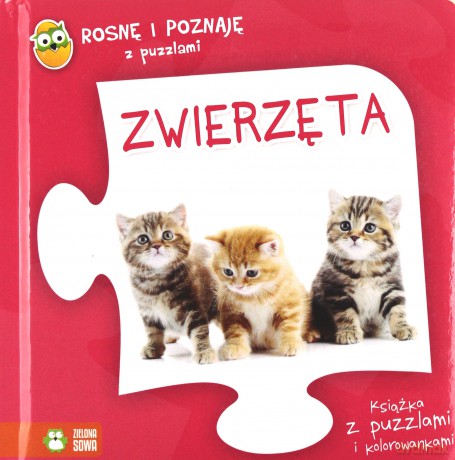 Rosnę i poznaję z puzzlami. Zwierzęta [KSIĄŻKA]