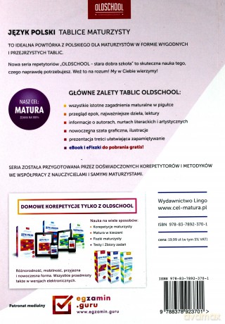 Tablice maturzysty. Język polski [KSIĄŻKA]