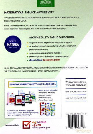 Tablice maturzysty. Matematyka [KSIĄŻKA]