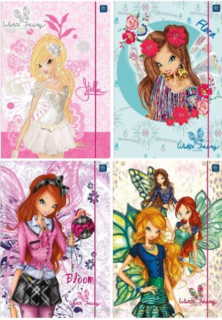 Teczka z gumką A4 Lux UV Winx (10 szt.)