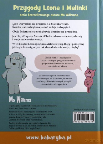 Złamałem trąbę! - Mo Willems (twarda) [KSIĄŻKA]