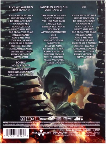 Sabaton: Heroes On Tour (digibook) [2DVD]+[CD]