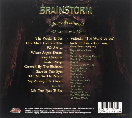 Brainstorm: Scary Creatures (Limited Edition) [CD]+[DVD]