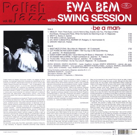 Polish Jazz: Ewa Bem: Be A Man [Winyl]