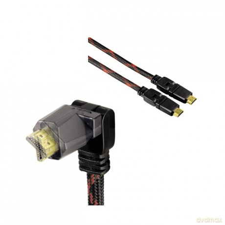 Kabel HDMI HQ z przegubem do konsoli Sony PS3 2 m