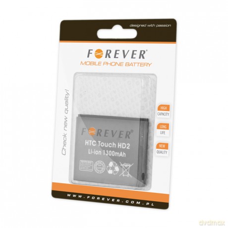 Bateria Forever do HTC HD2 1300 mAh Li-Ion HQ
