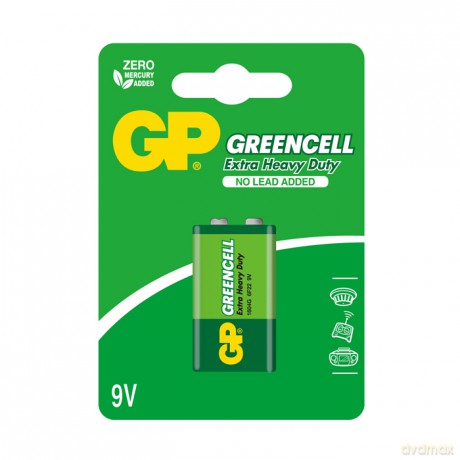 Bateria 6F22 Greencell 9V x1 1604GLF-U1