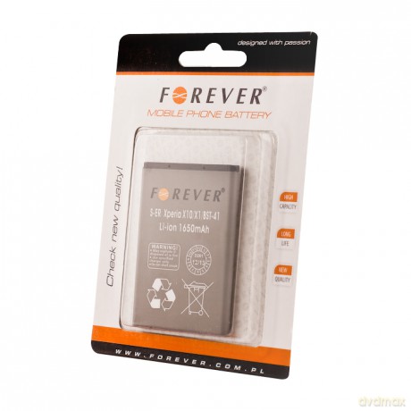 Bateria Forever do Sony Ericsson Xperia X10 1650 mAh Li-Ion HQ