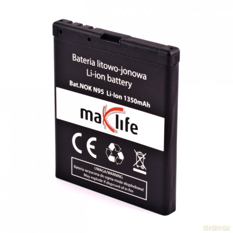 Bateria MaxLife do Nokia N95 1350 mAh Li-Ion