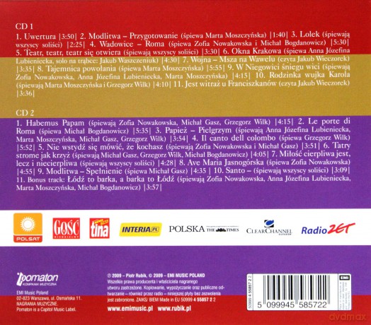 Piotr Rubik: Santo Subito - Cantobiografia JP II [2CD]
