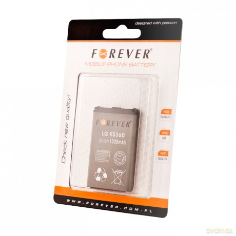 Bateria Forever do LG KS360 1000 mAh Li-Ion HQ