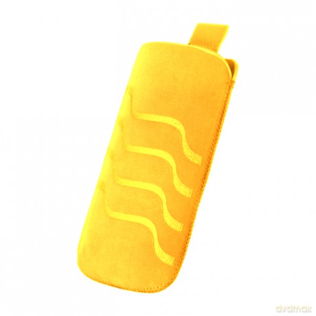 Pokrowiec Slim Up GreenGo Wave XL (iPhone 4) żółty