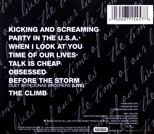Miley Cyrus: Time Of Our Lives [CD]