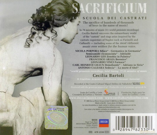 Cecilia Bartoli: Sacrificium (Polska Cena) [CD]