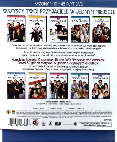 Przyjaciele Kolekcja Sezon 1-10 [BOX] [45DVD]