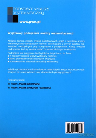 Podstawy analizy matematycznej - Walter Rudin [KSIĄŻKA]