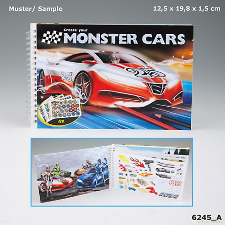 Szkicownik podręczny. Monster cars